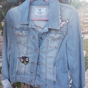 Guess Jean Jacket with Patches